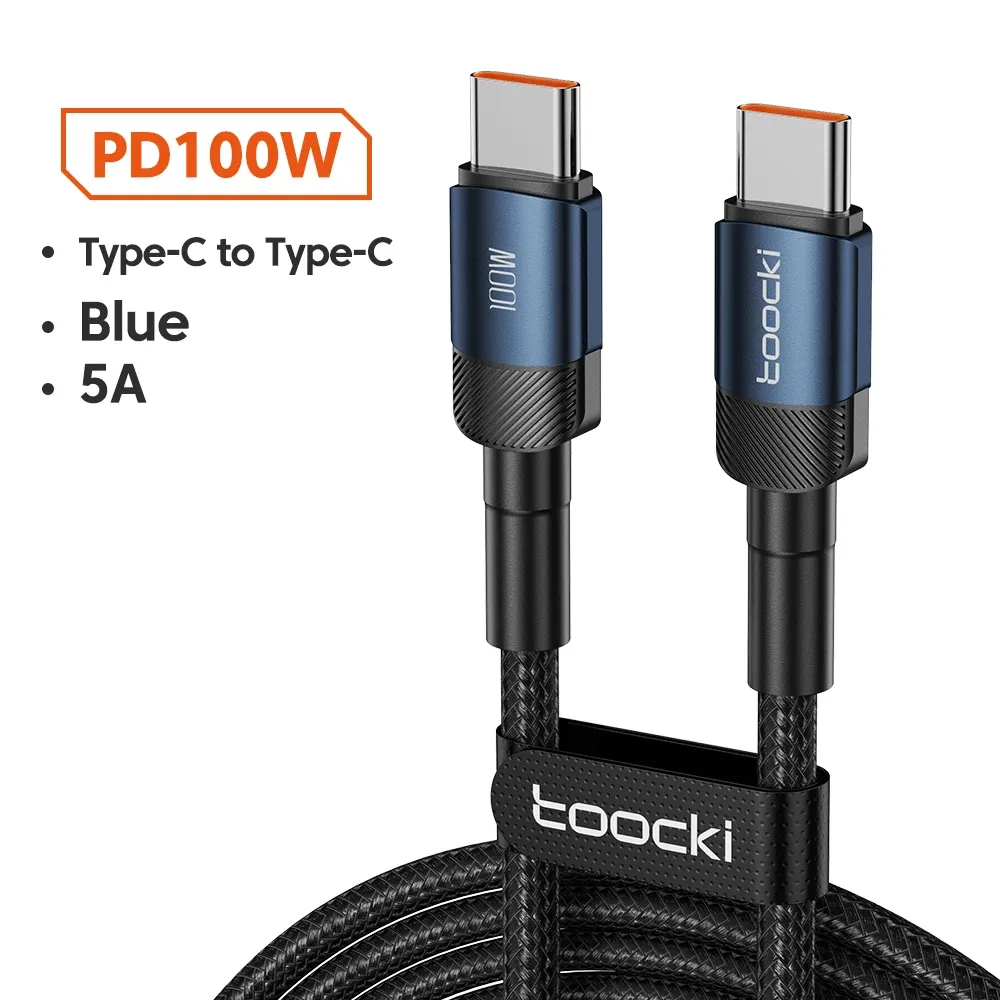 Câble USB-C vers USB-C 100 W Toocki, PD 3.0, charge rapide 4.0, pour iPhone 15, MacBook, Samsung et Xiaomi 19