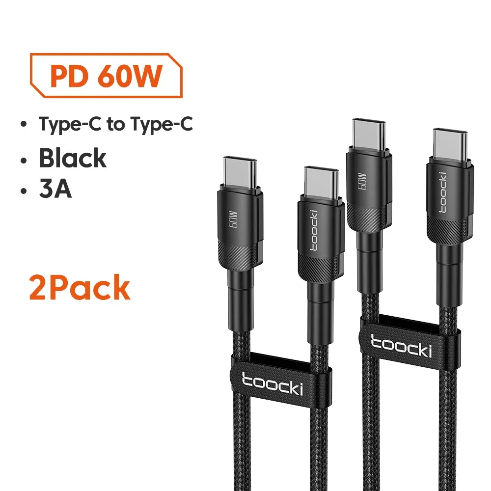 Câble USB-C vers USB-C 100 W Toocki, PD 3.0, charge rapide 4.0, pour iPhone 15, MacBook, Samsung et Xiaomi 14