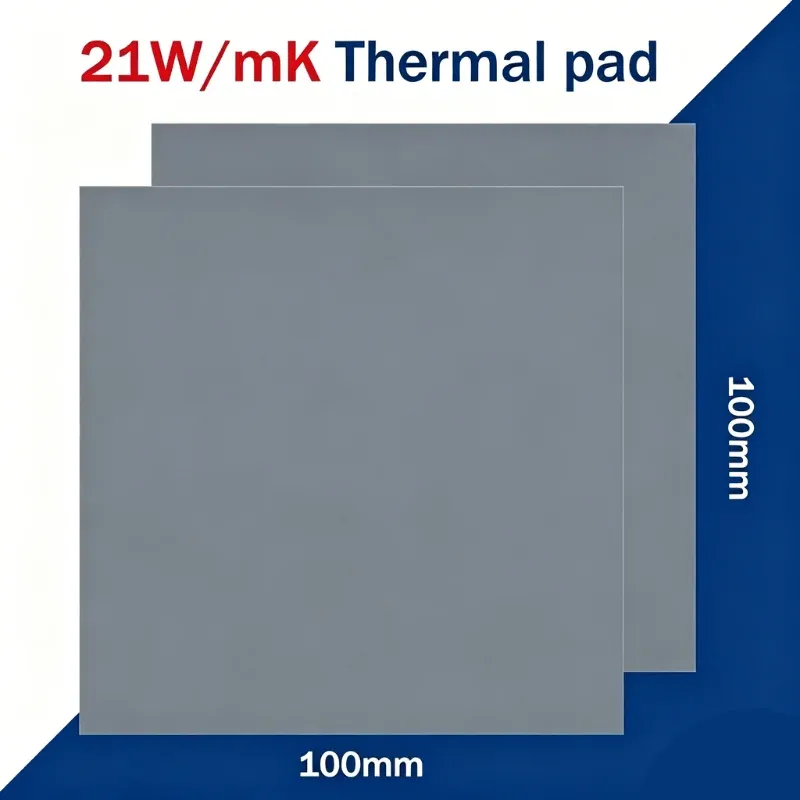 Coussin thermique VIDA 24W/mK, 80 x 40 mm / 100 x 100 mm, pour le refroidissement de radiateur de processeur et de GPU, silicone conducteur, isolation thermique de haute qualité 5