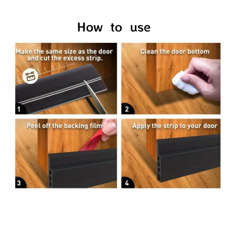 Bouchon de tirage de porte, mise en place