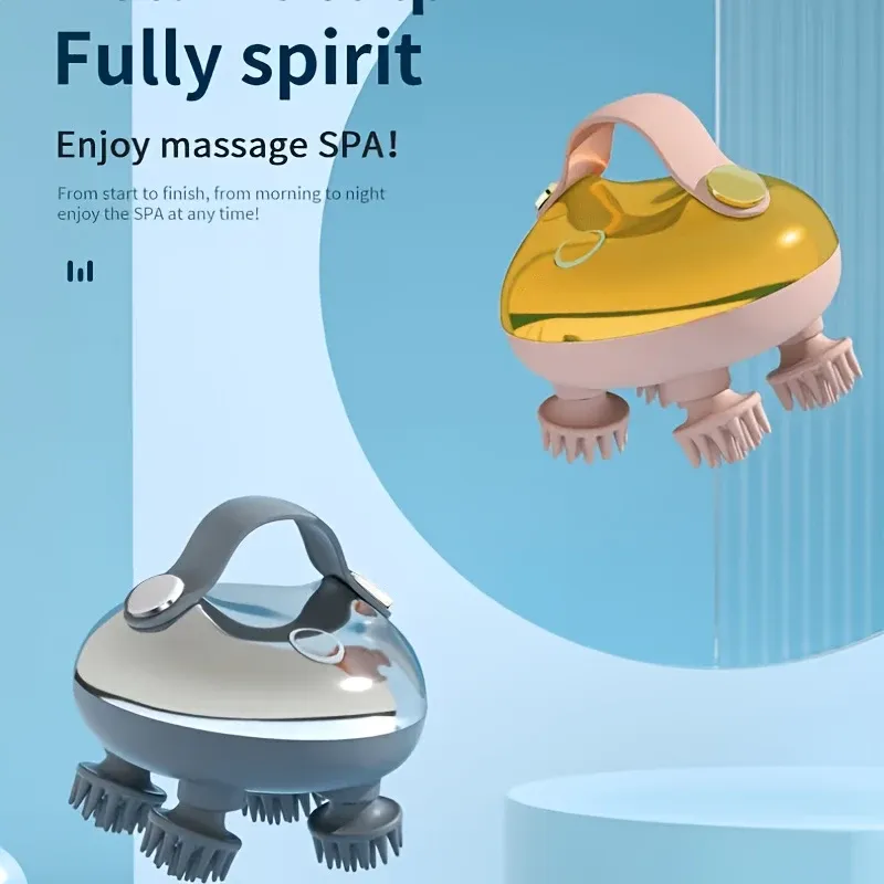 Masseur électrique pour le cuir chevelu, mini masseur de décompression sans emmêler les cheveux, également adapté aux animaux de compagnie 5