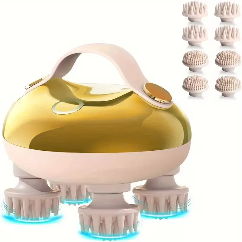 Masseur électrique pour le cuir chevelu, mini masseur de décompression sans emmêler les cheveux, également adapté aux animaux de compagnie 7