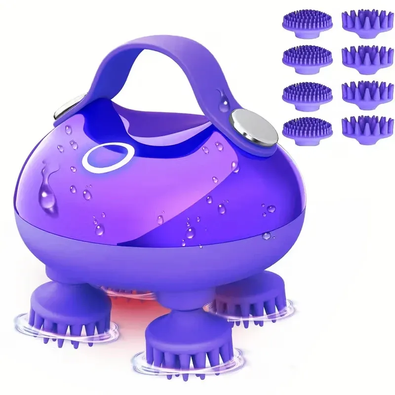 Masseur électrique pour le cuir chevelu, mini masseur de décompression sans emmêler les cheveux, également adapté aux animaux de compagnie 9