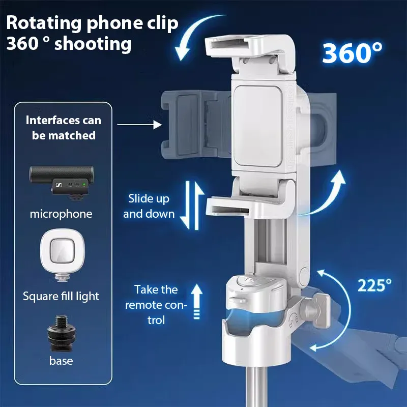 Perche à selfie portable en situation de voyage