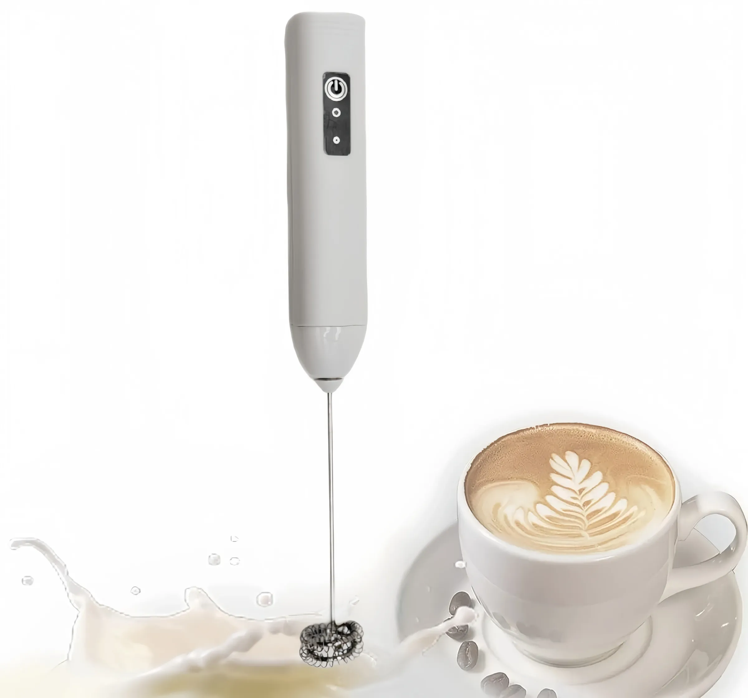 Mousseur à lait USB rechargeable, 3 vitesses, mini fouet électrique pour café et œufs 8