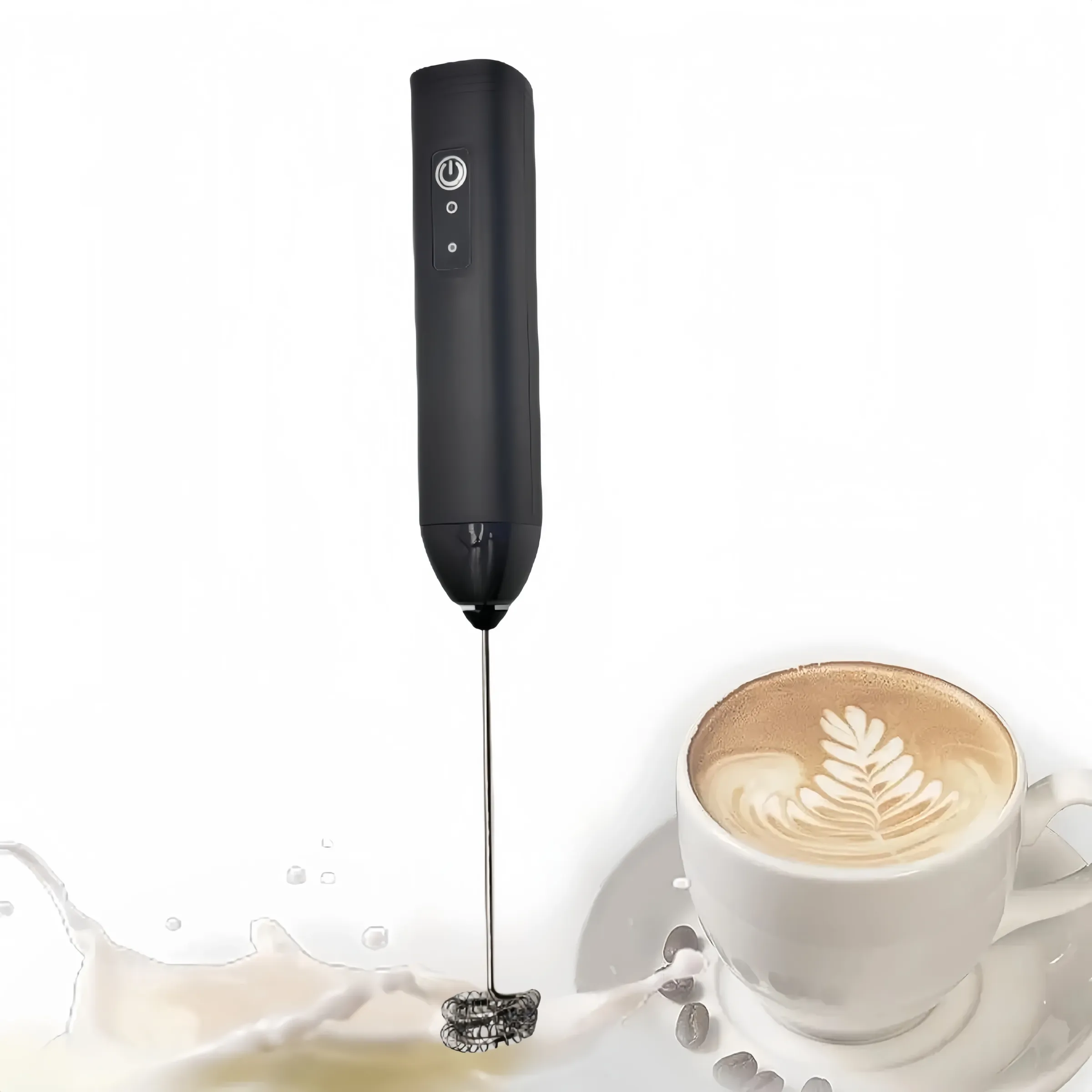 Mousseur à lait USB rechargeable, 3 vitesses, mini fouet électrique pour café et œufs 7