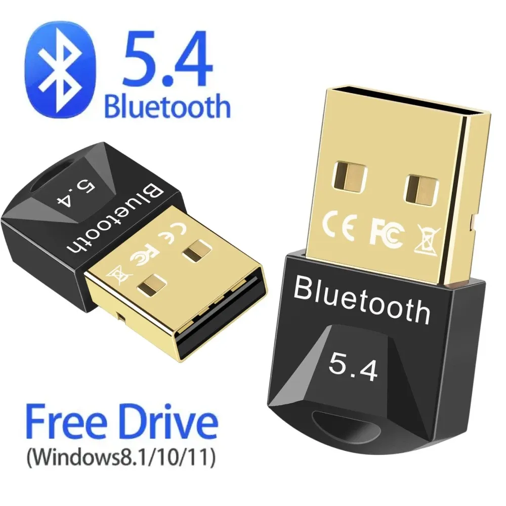 Adaptateur USB Bluetooth pour PC, récepteur dongle pour haut-parleur, souris, clavier, émetteur audio musical, 5.4, 5.3 1