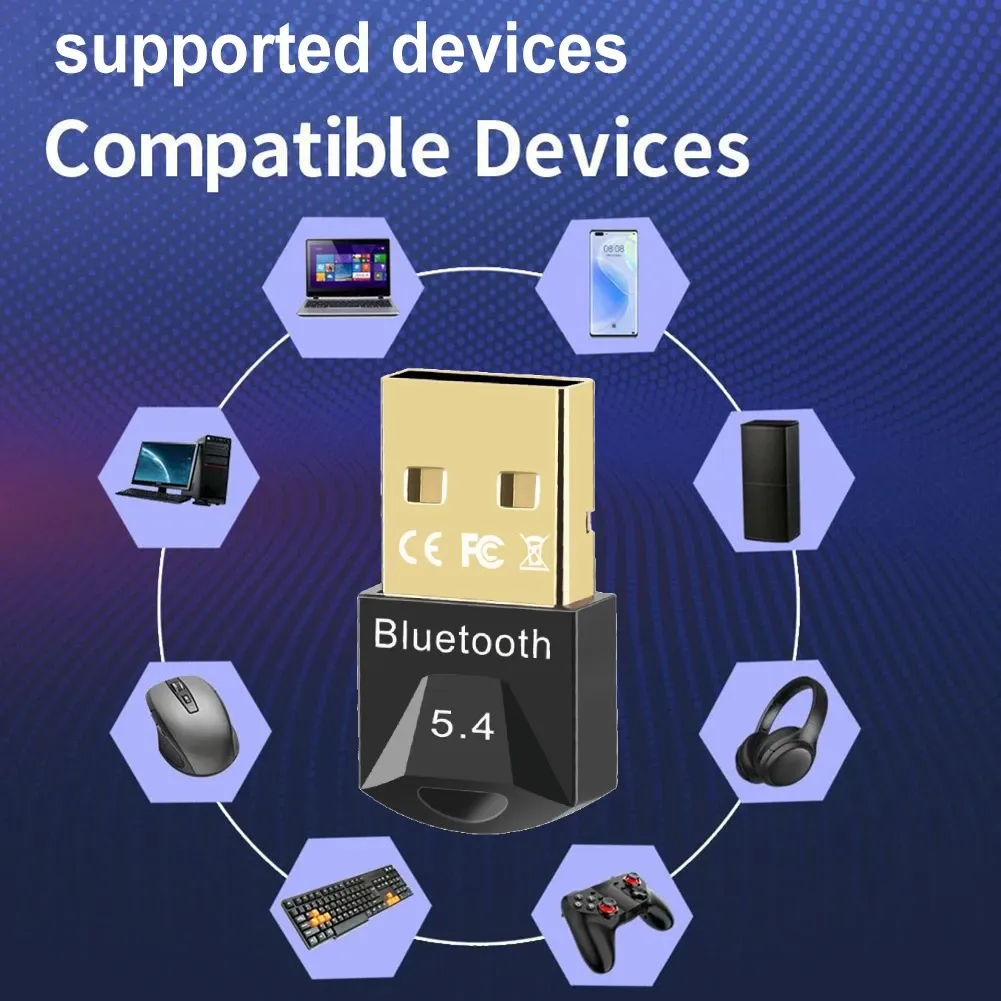 Adaptateur Bluetooth USB branché sur un ordinateur