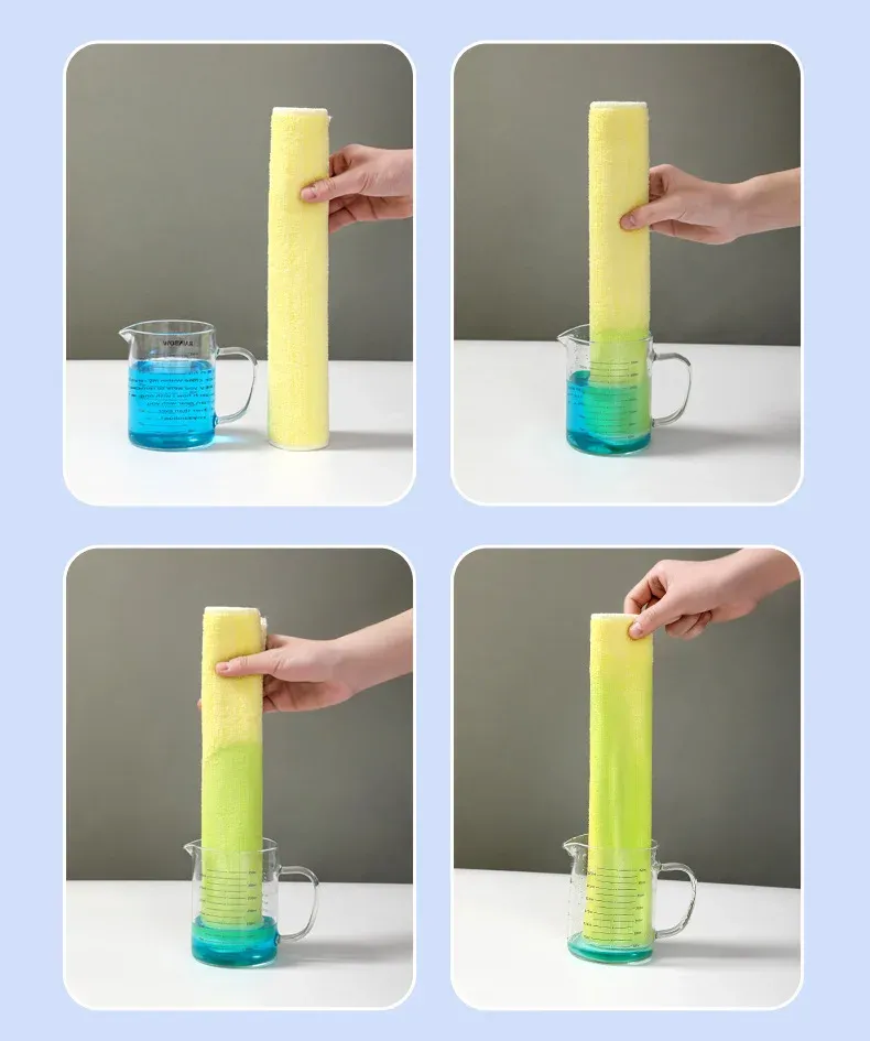 Chiffon de nettoyage en microfibre pour la salle de bain