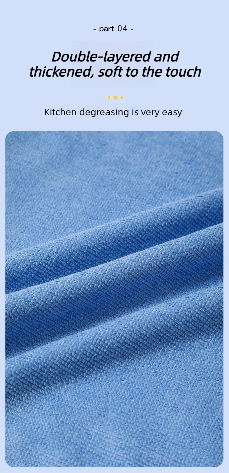 Chiffon de nettoyage en microfibre pour les surfaces de la maison