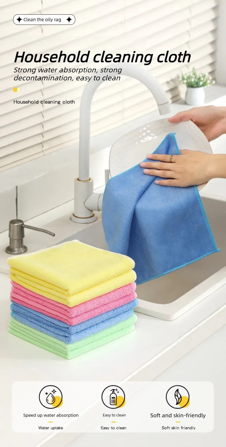 Chiffon de nettoyage en microfibre, vue détaillée