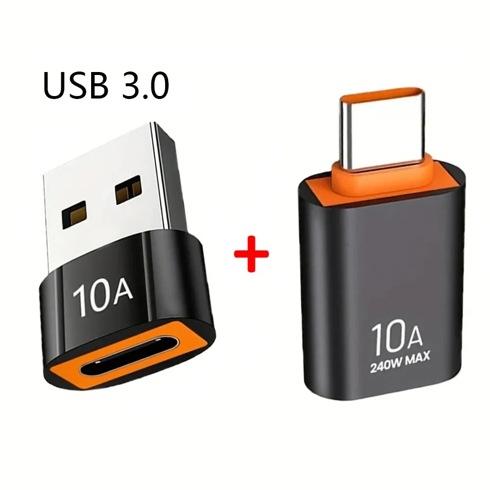 Adaptateur USB-C 3.0 vers USB 3.0 pour téléphone portable, convertisseur USB-C mâle vers femelle pour ordinateurs portables et PC