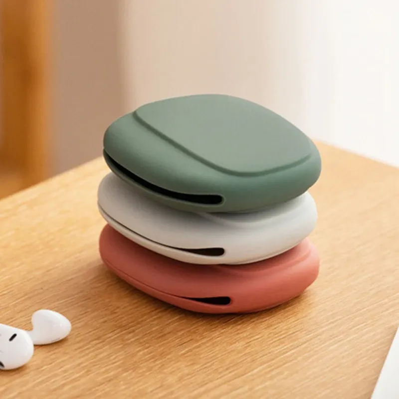 Sac de rangement multifonctionnel en silicone pour câbles de données et chargeurs de téléphone Questisauna 2