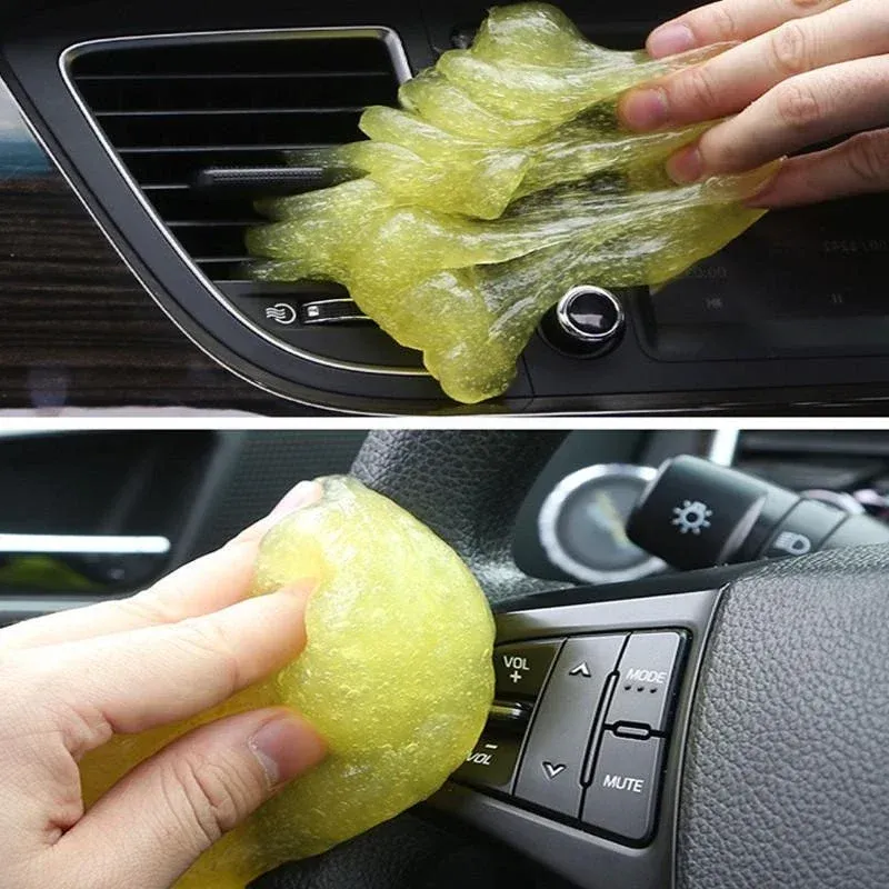 Gel nettoyant pour voiture Slime pour nettoyage intérieur auto, aération, lave-auto, clavier et poussière 6