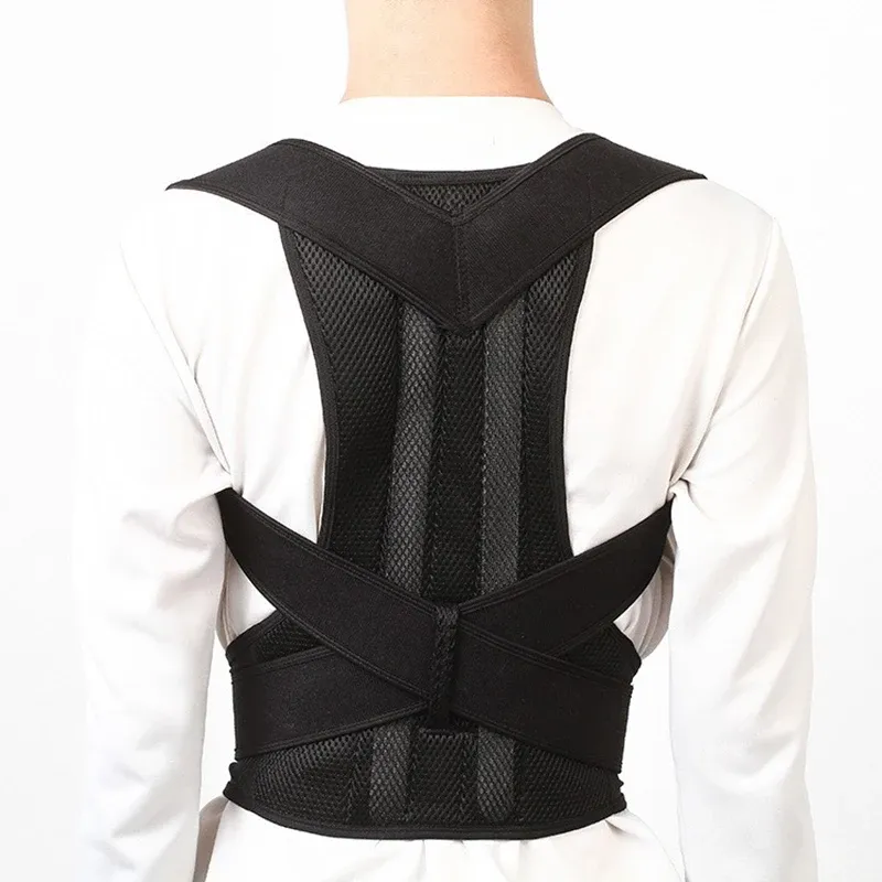 Correcteur de posture réglable unisexe, attelle dorsale anti-affaissement 6