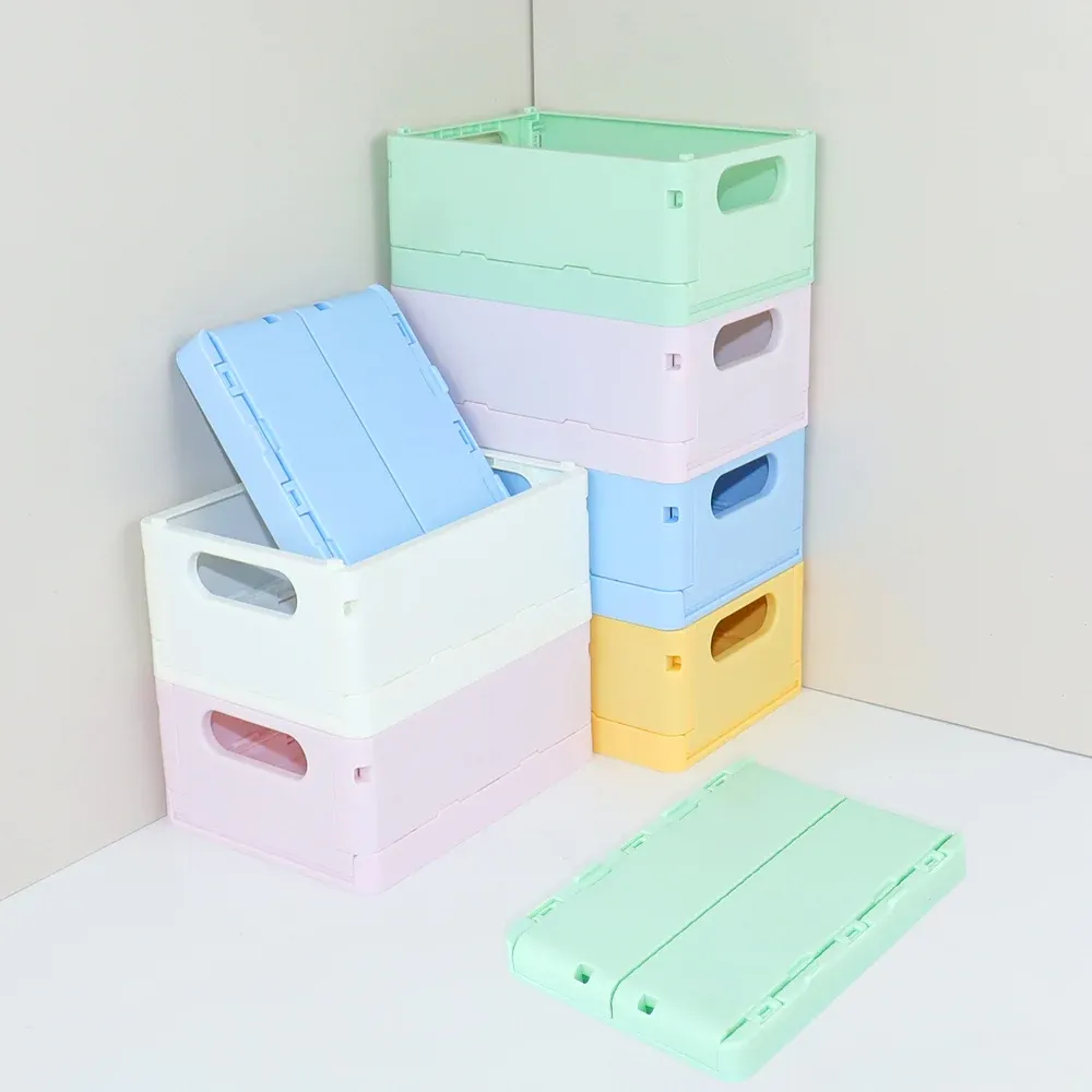 Boîtes de rangement pliables multifonctions pour la maison et le bureau, organisateur de maquillage 1