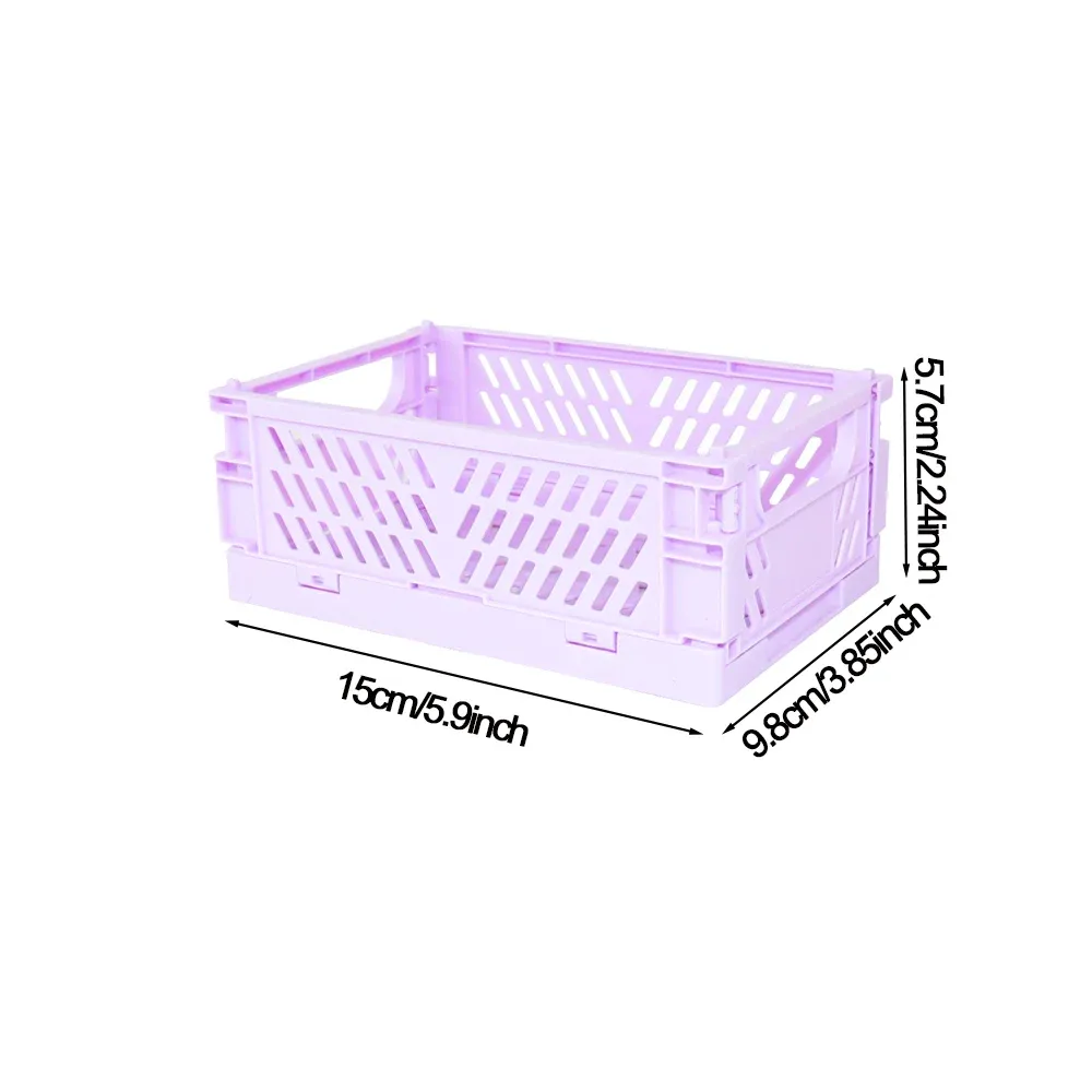 Boîtes de rangement pliables multifonctions pour la maison et le bureau, organisateur de maquillage 7