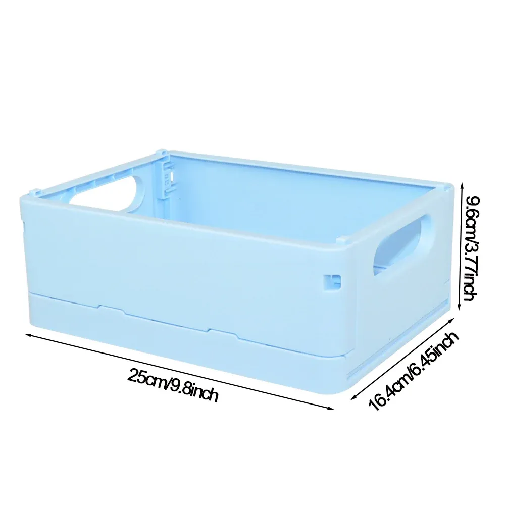 Boîtes de rangement pliables multifonctions pour la maison et le bureau, organisateur de maquillage 11