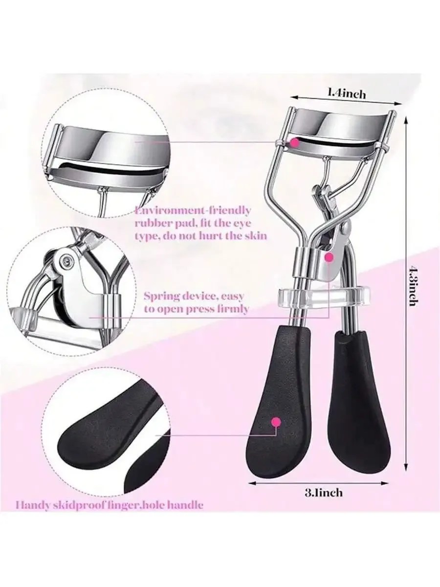Recourbe-cils et accessoires du kit de toilettage de cils