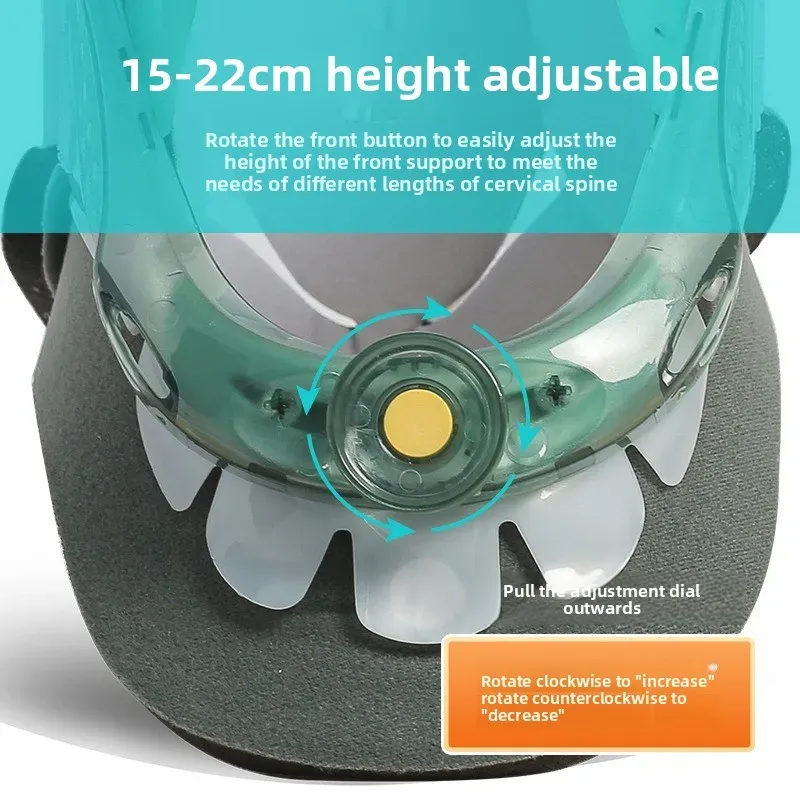 Dispositif de traction cervicale réglable en hauteur à 6 niveaux, avec correcteur de posture et soutien cervical 2
