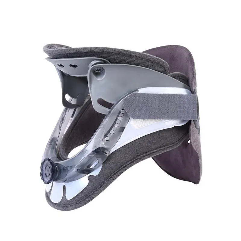 Dispositif de traction cervicale réglable en hauteur à 6 niveaux, avec correcteur de posture et soutien cervical 8