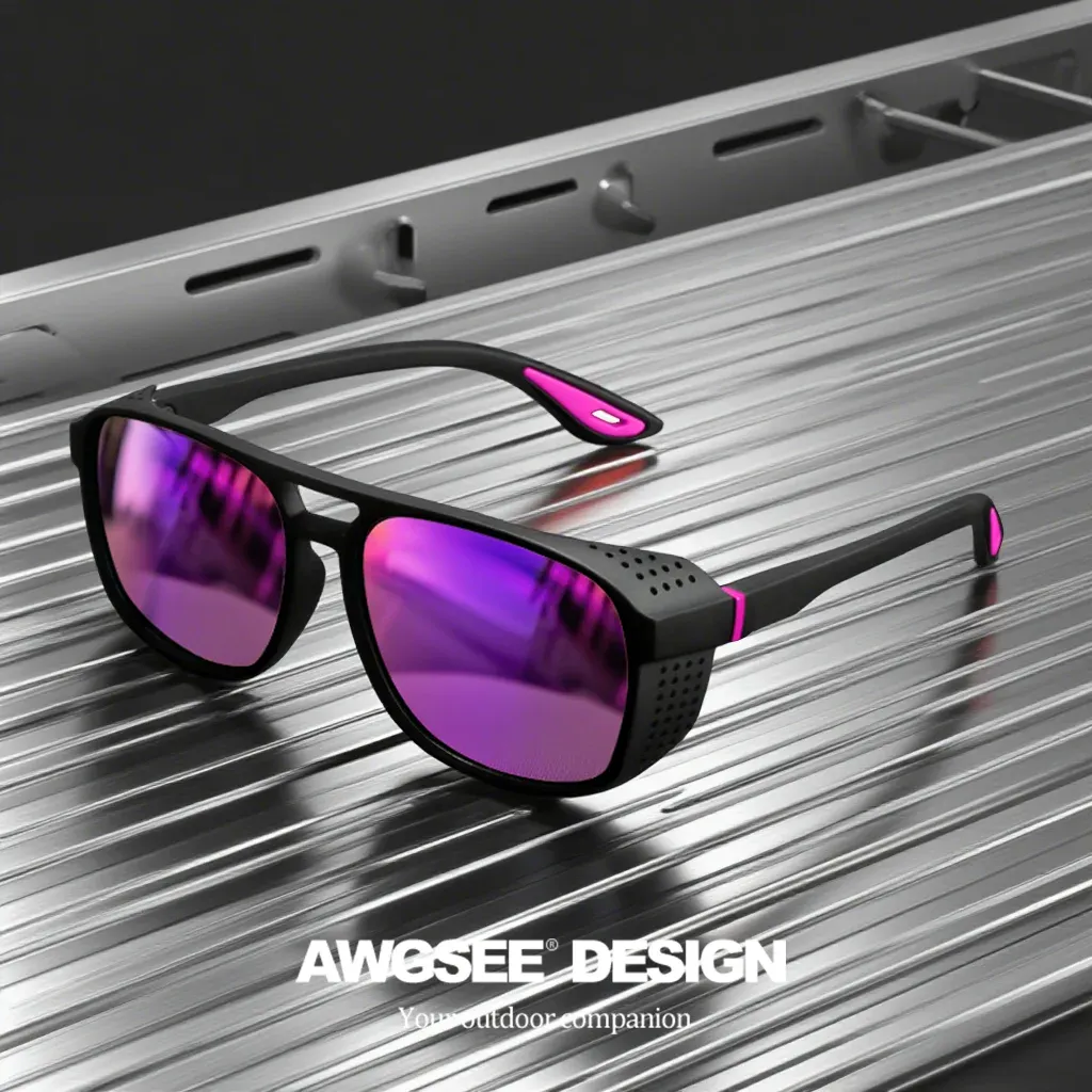 Lunettes de soleil de sport polarisées coupe-vent UV400 pour le cyclisme et la course à pied 2