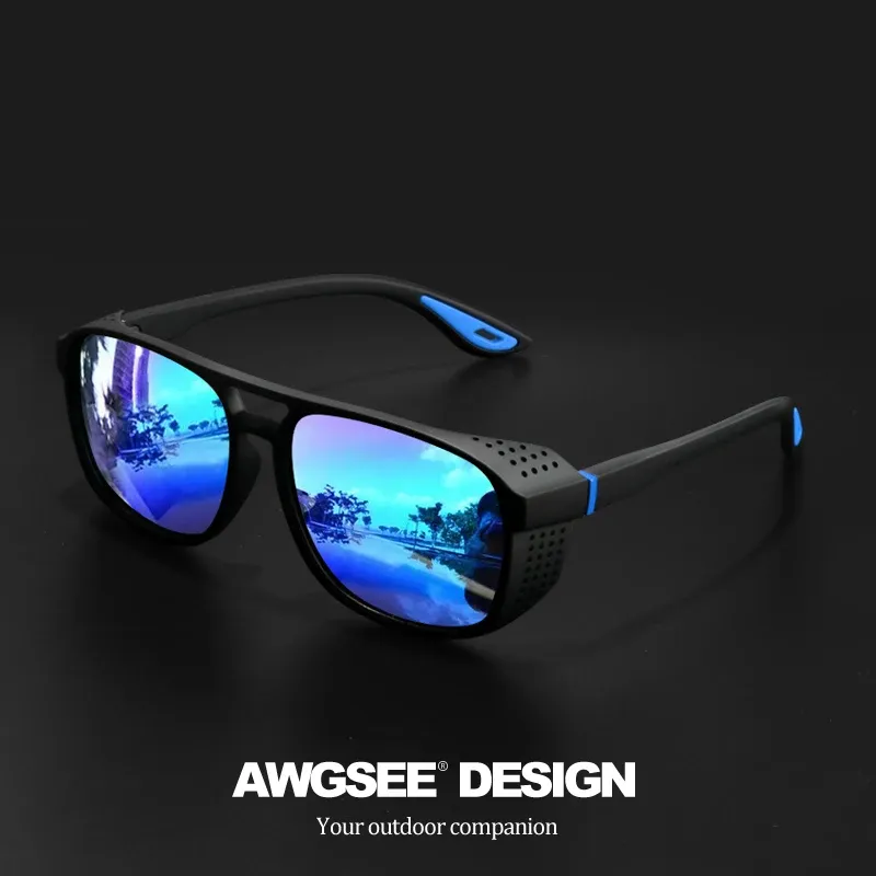 Lunettes de soleil de sport polarisées coupe-vent UV400 pour le cyclisme et la course à pied 8