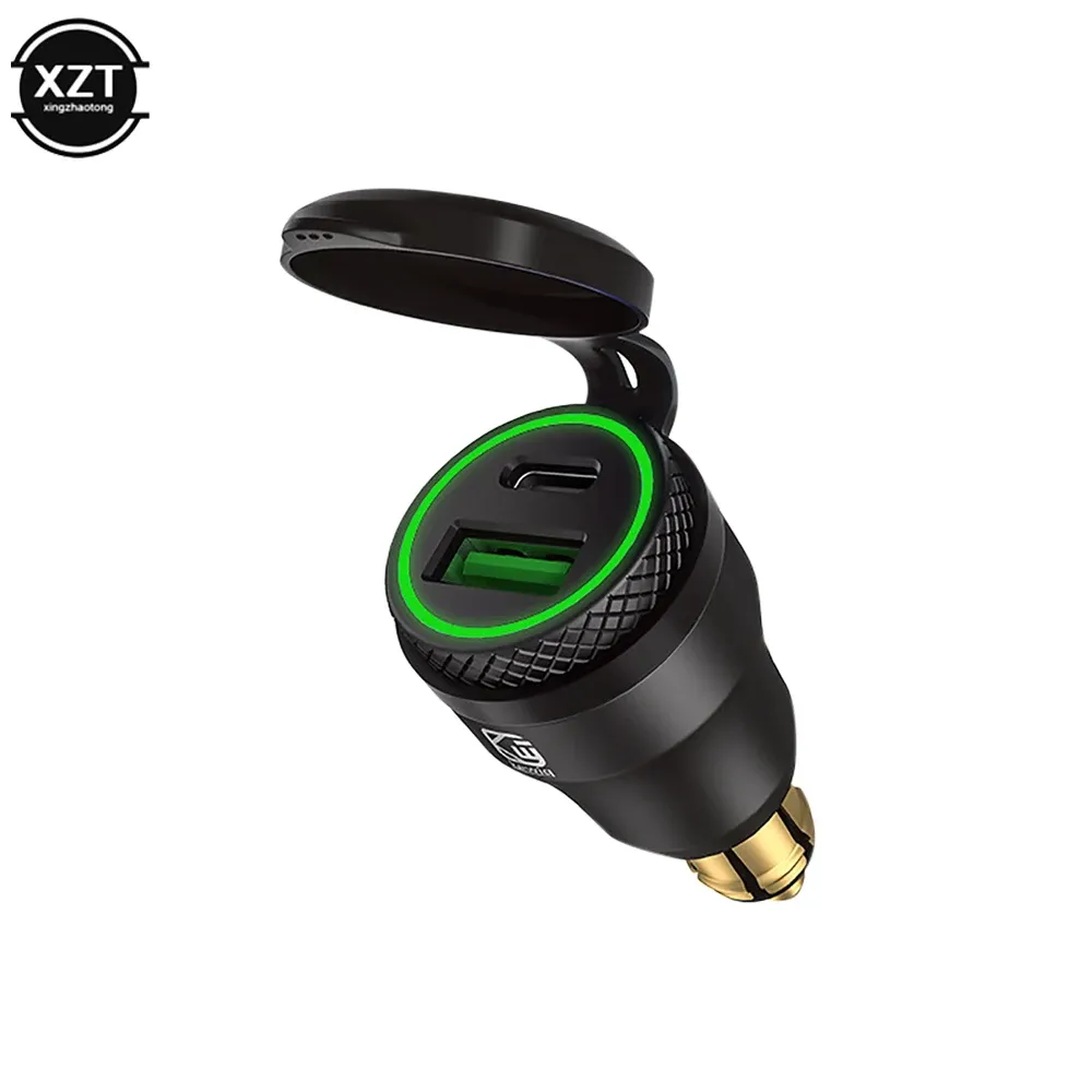 Chargeur USB-C 30 W PD et QC 3.0 étanche pour moto, adaptateur prise DIN Hella, compatible BMW, Ducati et Triumph 16