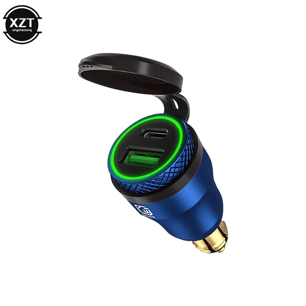 Chargeur USB-C 30 W PD et QC 3.0 étanche pour moto, adaptateur prise DIN Hella, compatible BMW, Ducati et Triumph 17