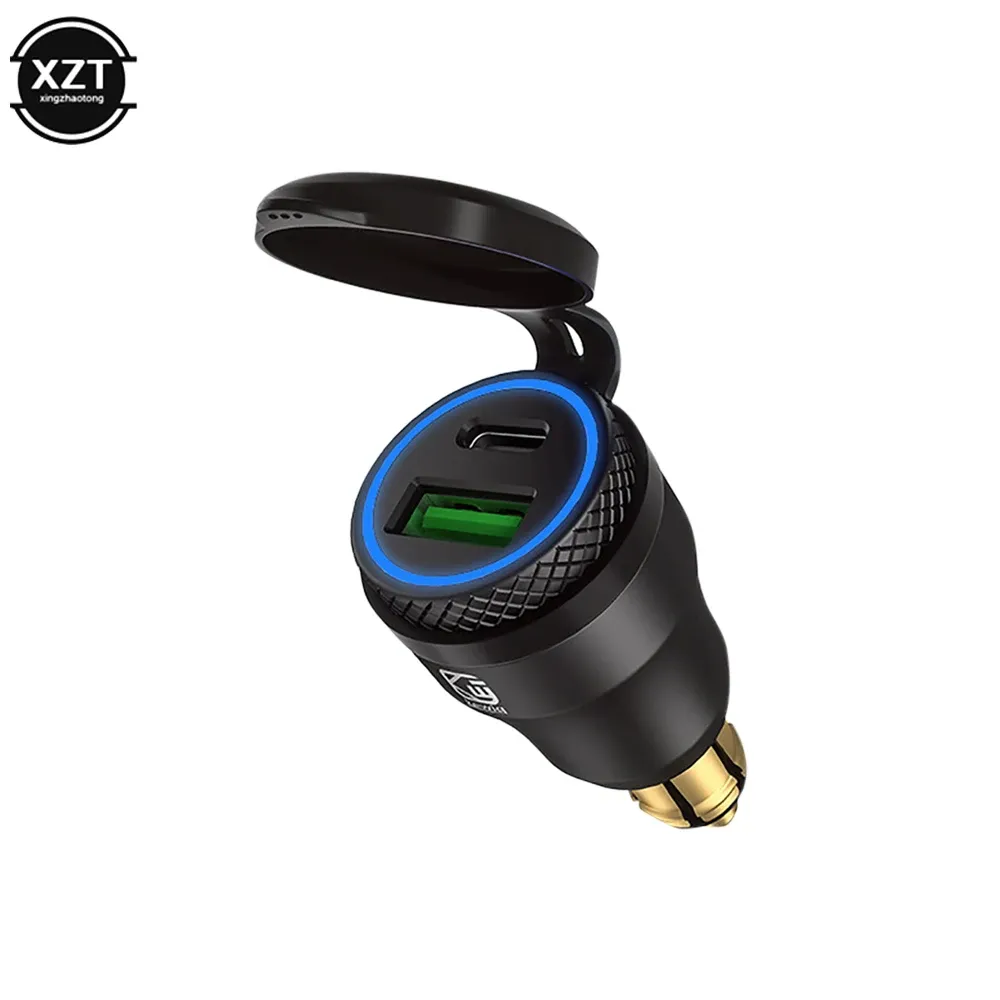 Chargeur USB-C 30 W PD et QC 3.0 étanche pour moto, adaptateur prise DIN Hella, compatible BMW, Ducati et Triumph 10
