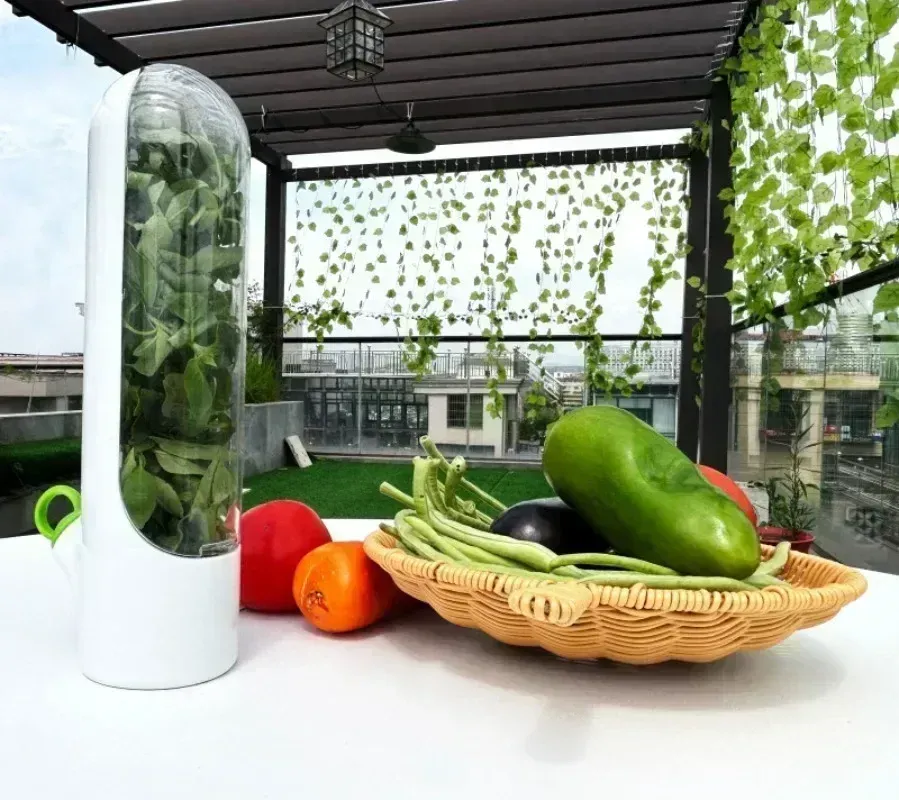 Bac à légumes pour réfrigérateur avec bouteille de conservation 3