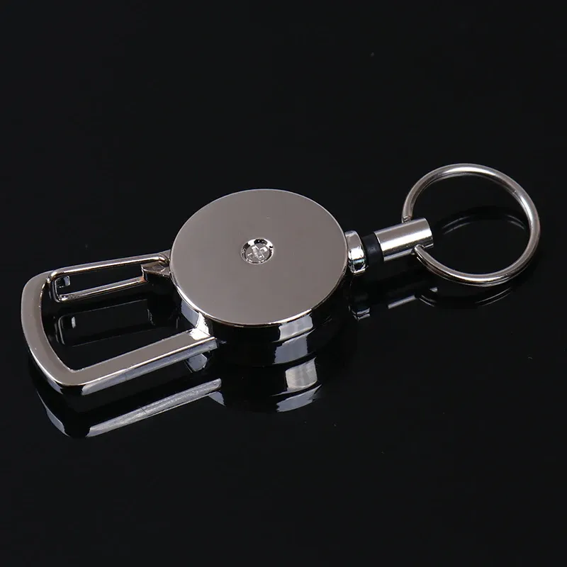 Porte-clés à enrouleur rétractable, pince JOBelt avec mousqueton, porte-badge, enrouleur de badge à rappel, longueur d'extension 50 cm, haute qualité, 2,5 cm, 1 pièce