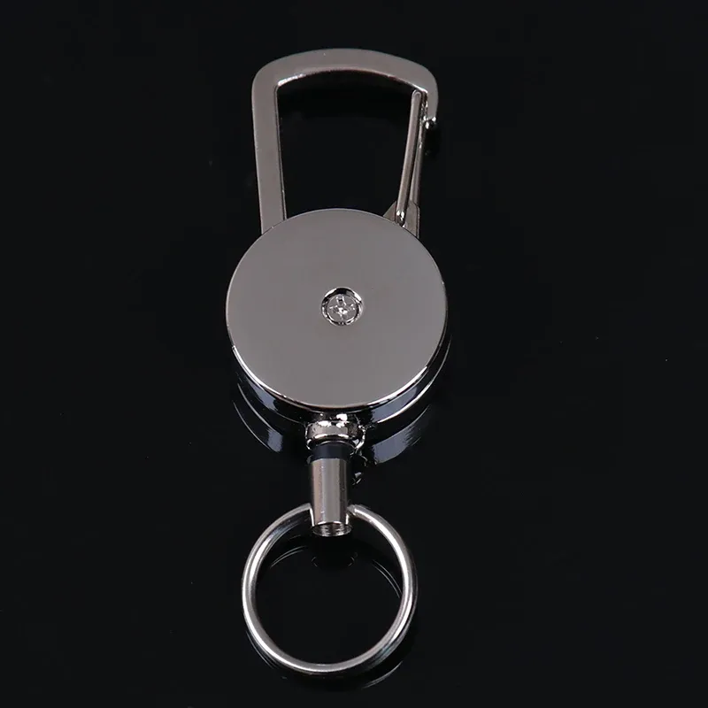 Porte-clés à enrouleur rétractable, pince JOBelt avec mousqueton, porte-badge, enrouleur de badge à rappel, longueur d'extension 50 cm, haute qualité, 2,5 cm, 1 pièce 3