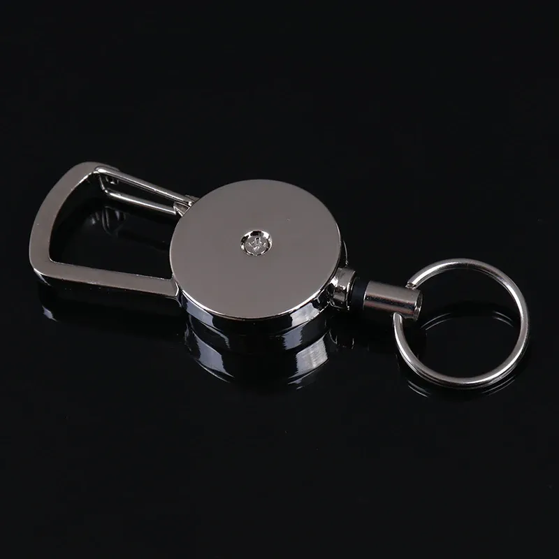 Porte-clés à enrouleur rétractable, pince JOBelt avec mousqueton, porte-badge, enrouleur de badge à rappel, longueur d'extension 50 cm, haute qualité, 2,5 cm, 1 pièce 4