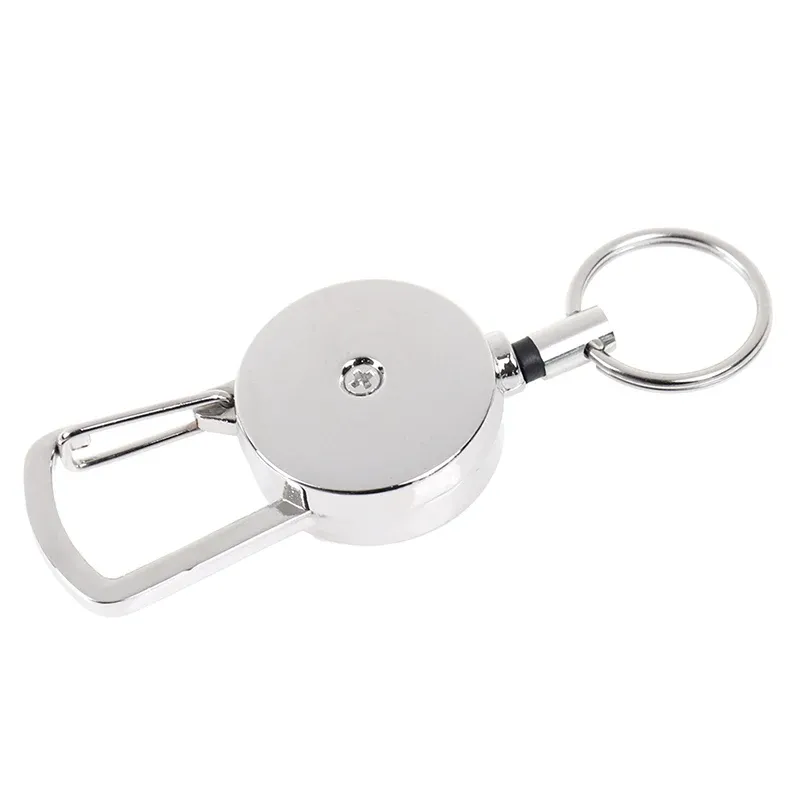 Porte-clés à enrouleur rétractable, pince JOBelt avec mousqueton, porte-badge, enrouleur de badge à rappel, longueur d'extension 50 cm, haute qualité, 2,5 cm, 1 pièce 5