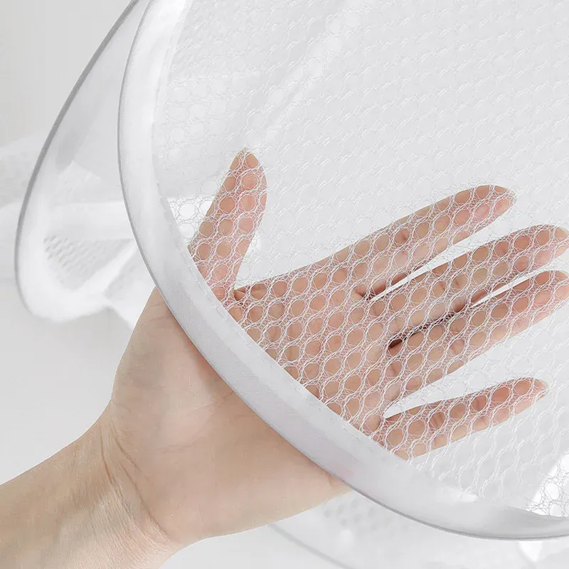 Panier à linge pliable en maille pop-up, panier à vêtements portable et ventilé, rangement facile, sac de rangement pour vêtements de salle de bain 6