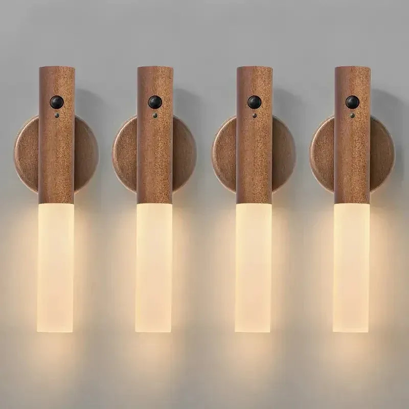 Applique murale LED rechargeable avec détecteur de mouvement et fixation magnétique