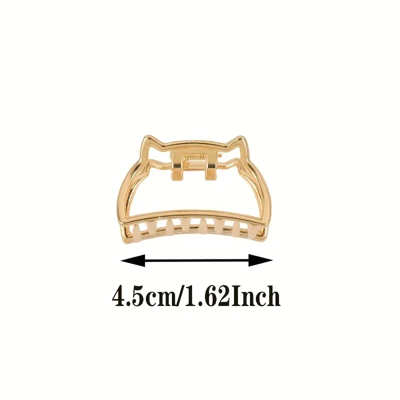 Barrette dorée géométrique, détail du motif