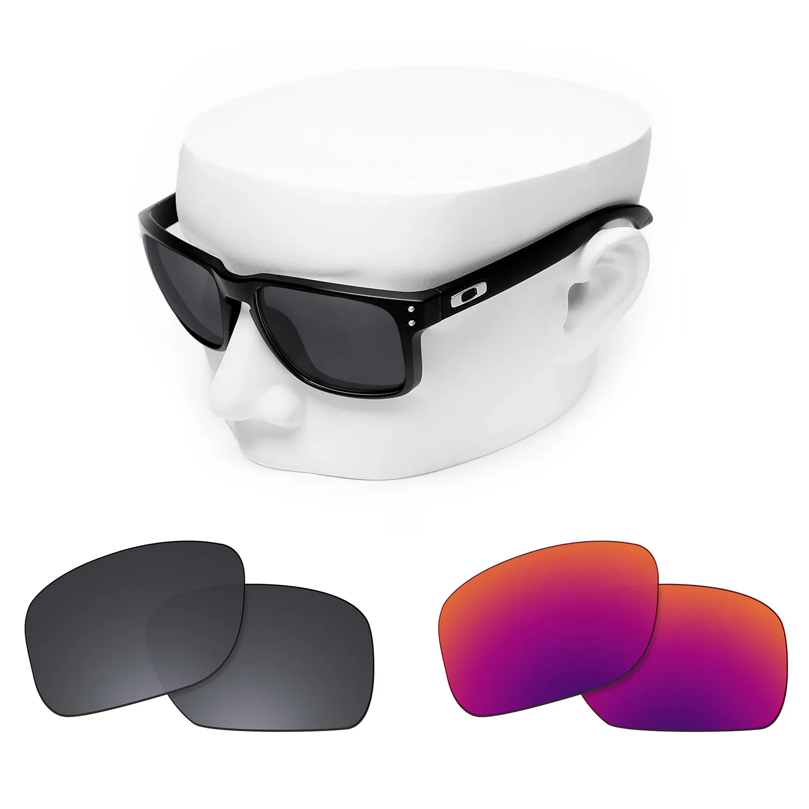 Verres de remplacement polarisés OOWLIT pour lunettes de soleil Oakley Holbrook OO9102 35