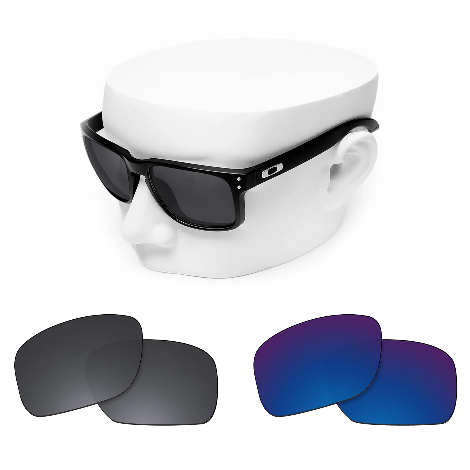 Verres de remplacement polarisés OOWLIT pour lunettes de soleil Oakley Holbrook OO9102 34