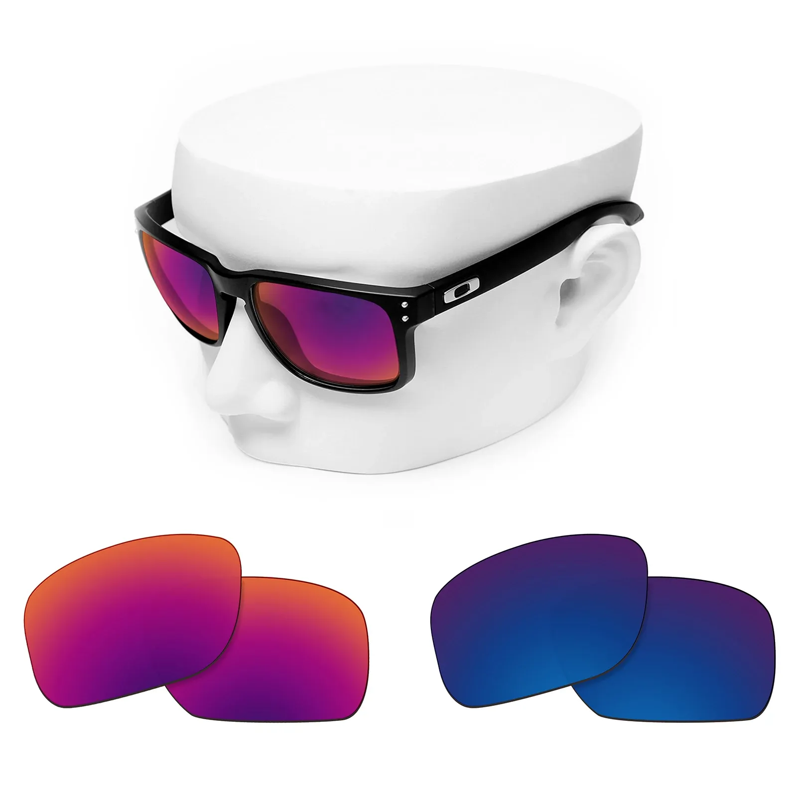 Verres de remplacement polarisés OOWLIT pour lunettes de soleil Oakley Holbrook OO9102 41