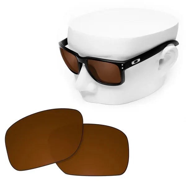 Verres de remplacement polarisés OOWLIT pour lunettes de soleil Oakley Holbrook OO9102 14