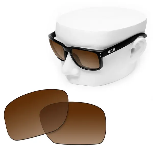 Verres de remplacement polarisés OOWLIT pour lunettes de soleil Oakley Holbrook OO9102 12