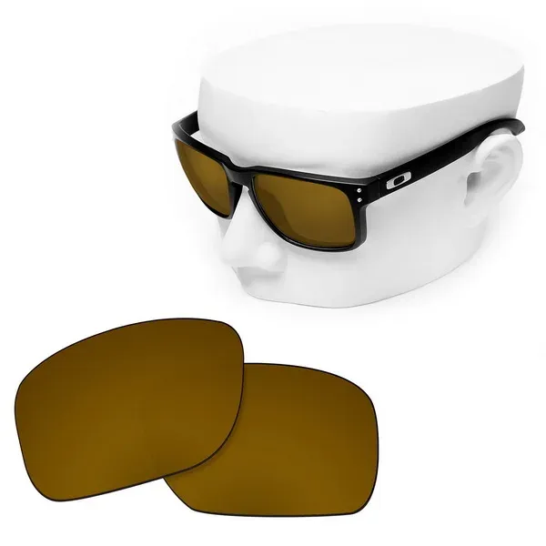 Verres de remplacement polarisés OOWLIT pour lunettes de soleil Oakley Holbrook OO9102 21