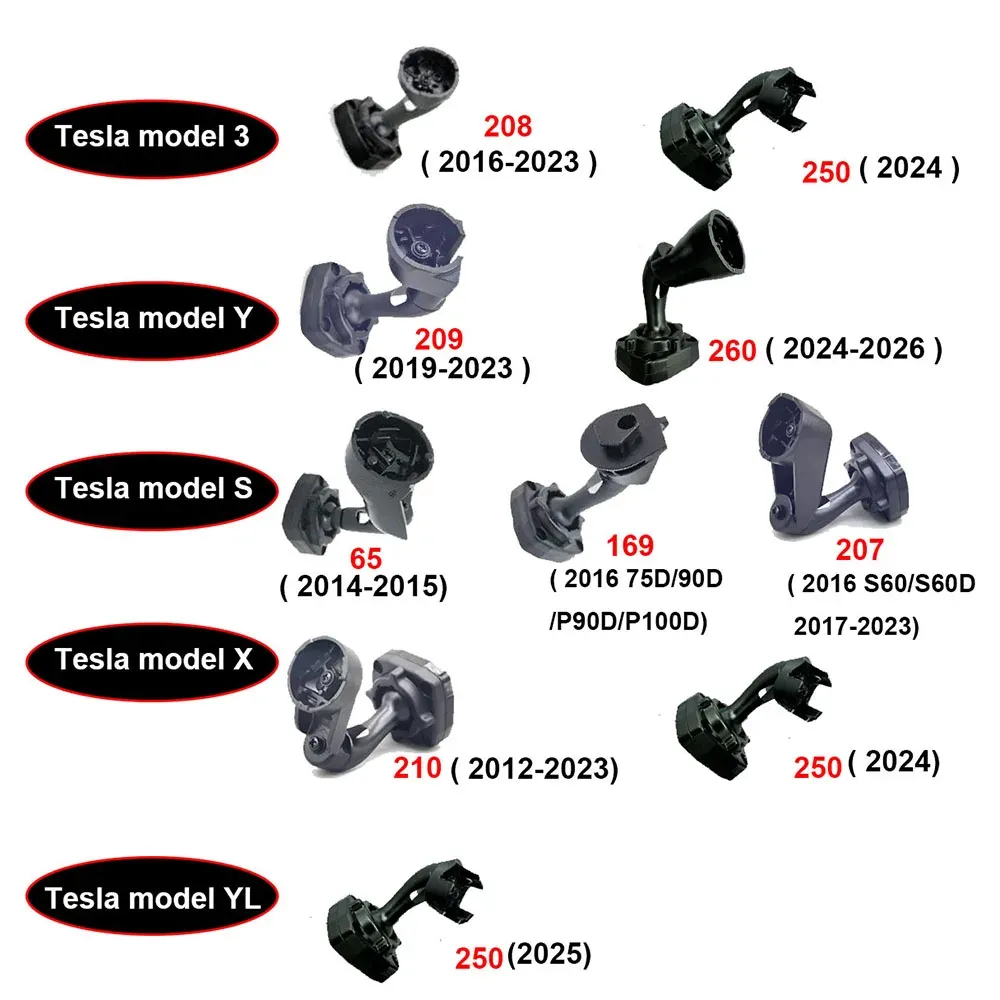 Support de montage pour caméra embarquée DVR au rétroviseur pour Tesla Model 3, Model Y et Model S 2