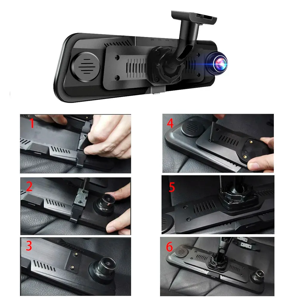 Support de montage pour caméra embarquée DVR au rétroviseur pour Tesla Model 3, Model Y et Model S 6