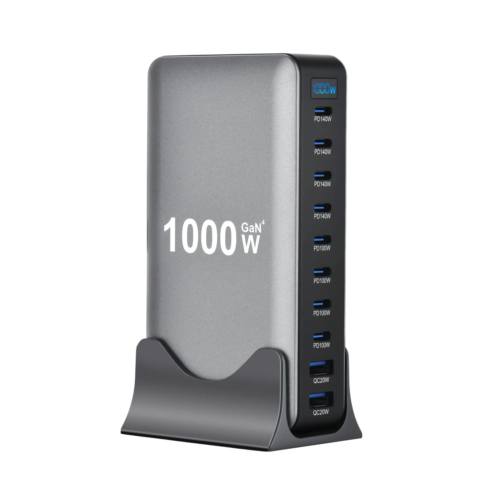 Vue principale de la station de charge multi-ports