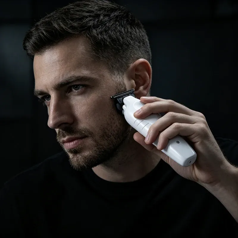 Tondeuse à cheveux sans fil pour hommes Kemei, rechargeable par USB, à lame originale et coupe zéro écart, KM-2299 6