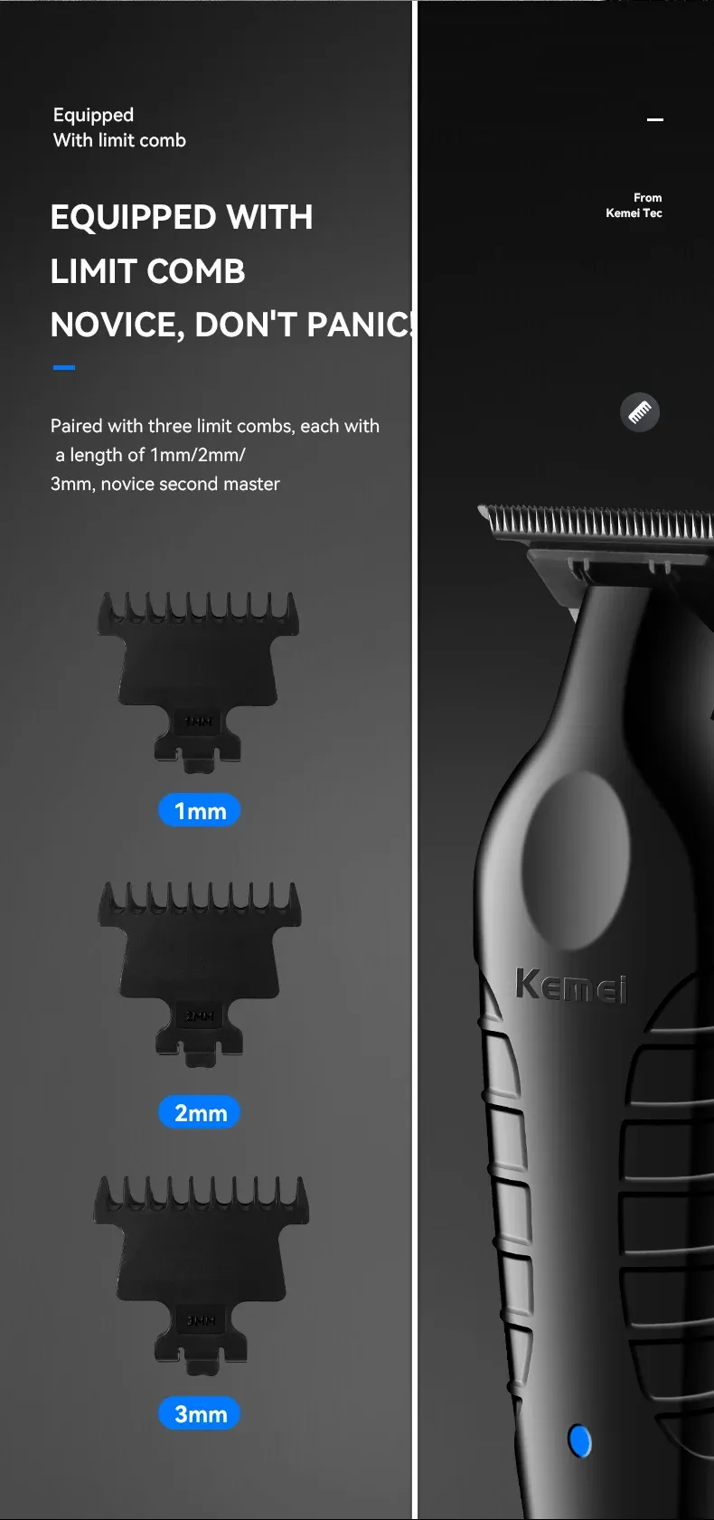 Accessoires de la tondeuse Kemei KM-2299