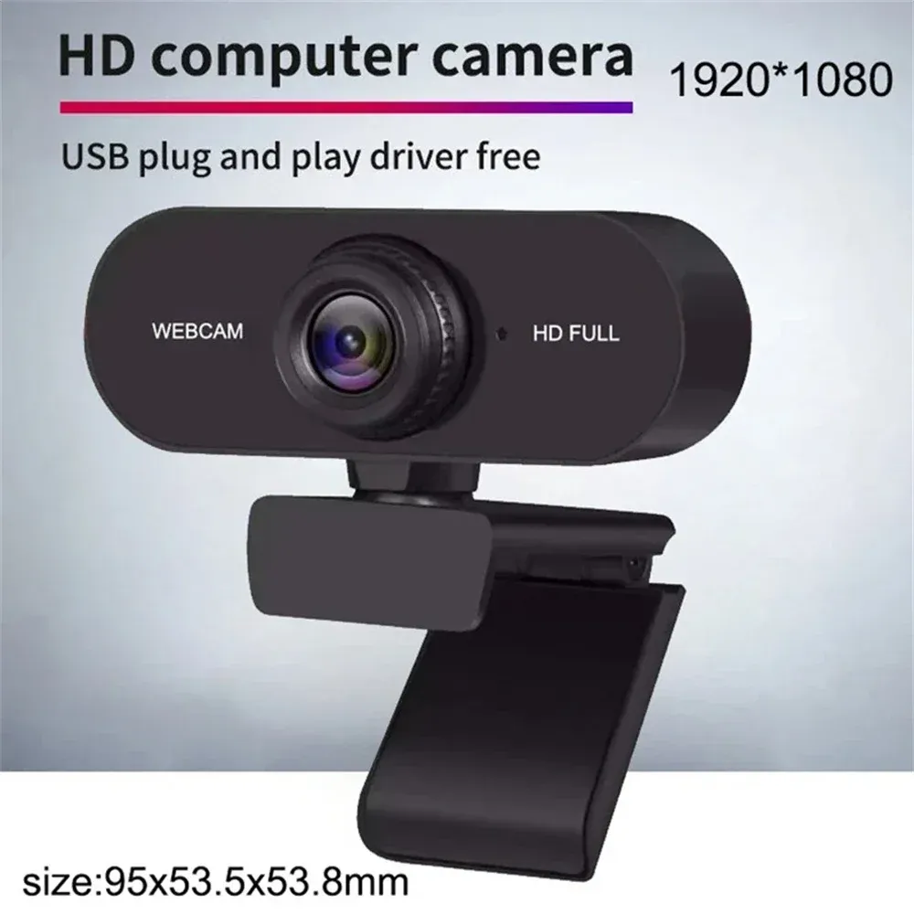 Webcam HD 2K avec microphone intégré pour ordinateur portable et de bureau, mini caméra USB pour YouTube et Skype 2